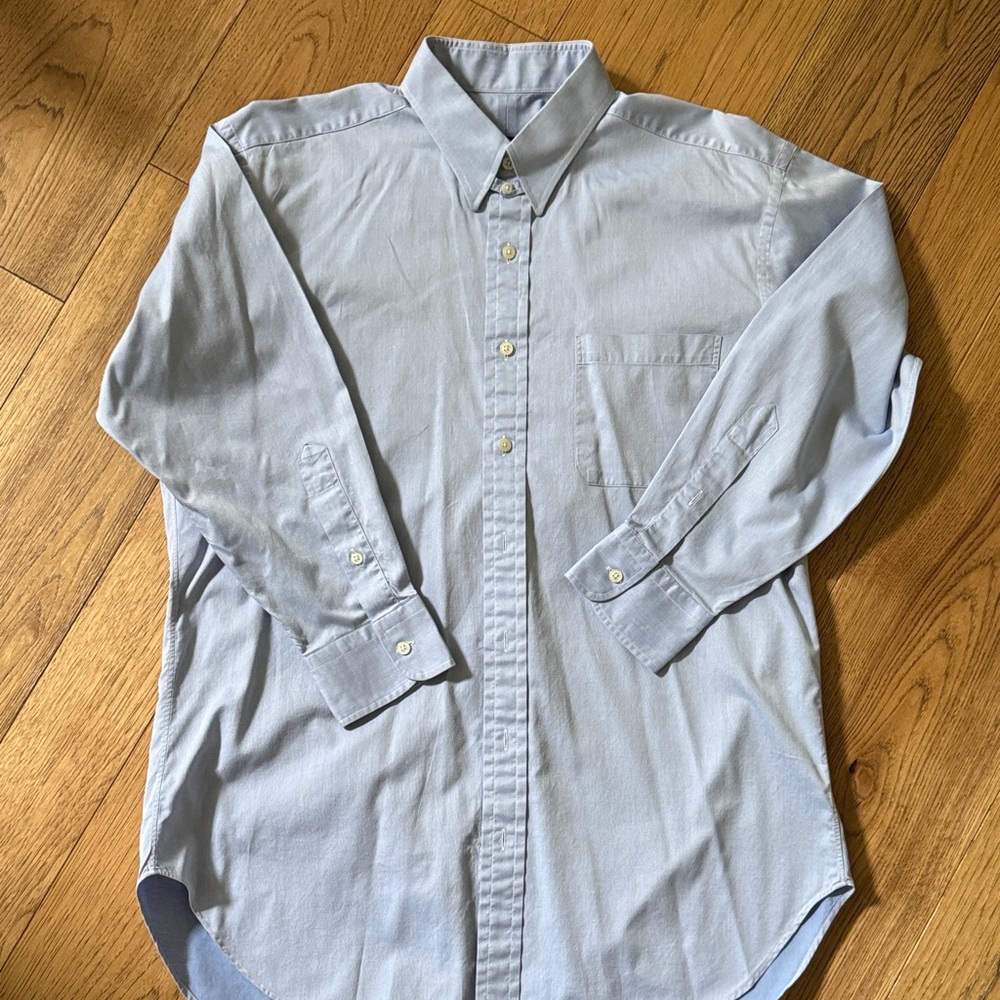 Classic Light Blue Men's Button-Down Shirt